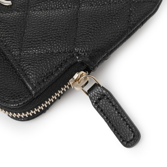 Chanel Coin Case Wallet Black MATELASSE - Picture 6 of 7